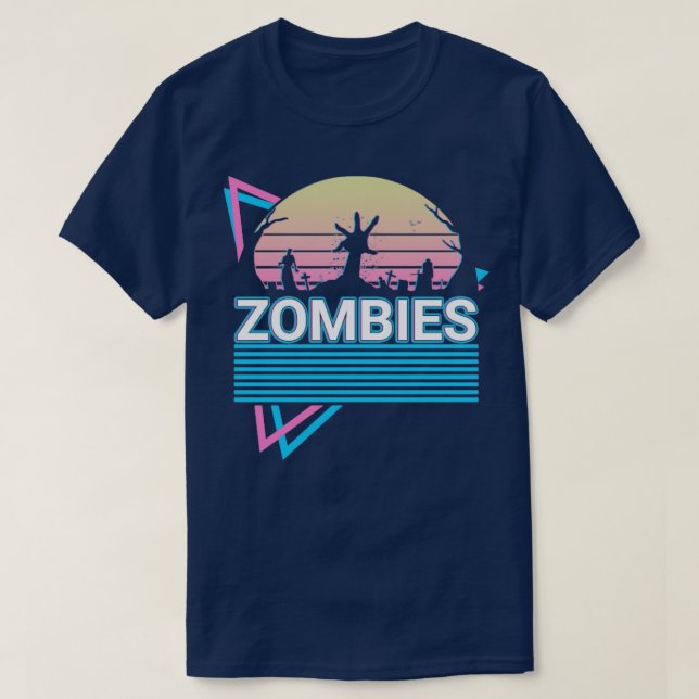 Zombies Retro T-Shirt (Design vorne)
