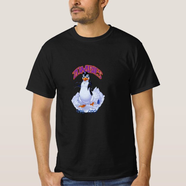 Zombies sind Coole digitale Kunst T-Shirt (Vorderseite)