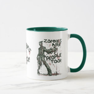 Zombies sind Leute zu Gear Tasse