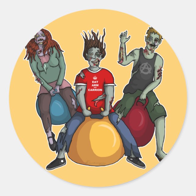 Zombies, Sticker (Vorderseite)