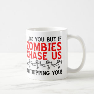Zombies Tripping Funny Mug Tasse