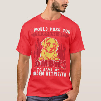 Zombies, um mein goldenes Retriever Funny Hallowee T-Shirt