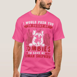 Zombies, um meinen deutschen Schäferhund zu Hallow T-Shirt