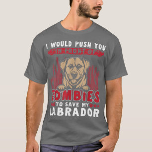 Zombies, um meinen Labrador lustigen Halloween-Hun T-Shirt