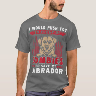 Zombies, um meinen Labrador lustigen Halloween-Hun T-Shirt