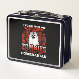 Zombies, um meinen Spitz retten Metall Brotdose
