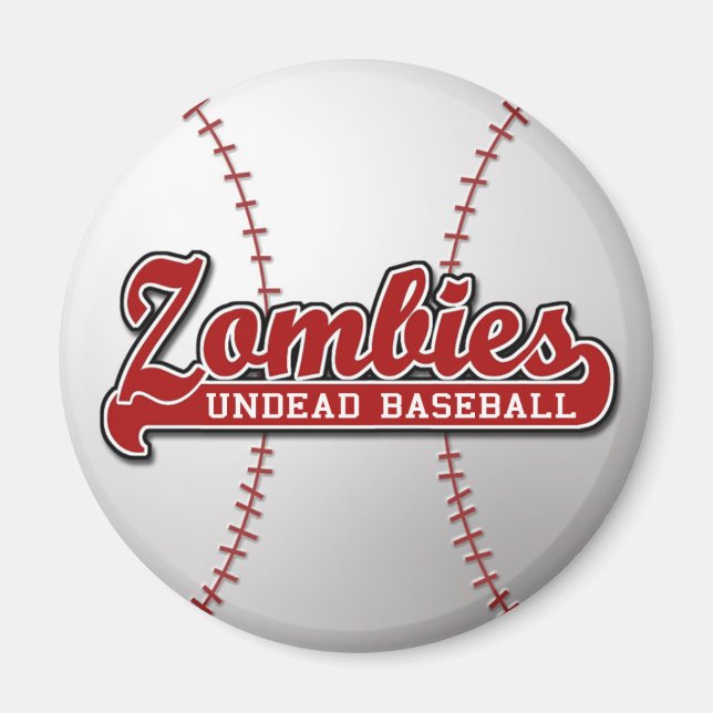 ZOMBIES Untotes Baseball - Magnet (Vorne)