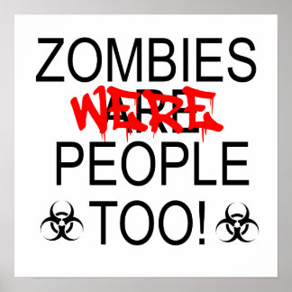 Zombies waren auch Menschen Poster
