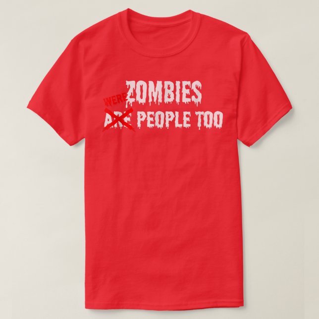 Zombies waren zu sonniges Halloween 6960 T-Shirt (Design vorne)