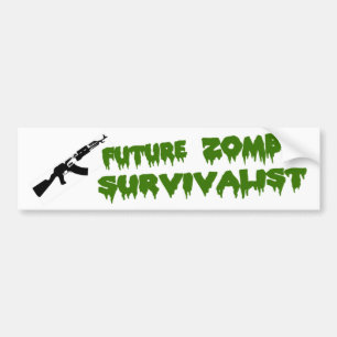Zombiesurvivalist-Autoaufkleber Autoaufkleber