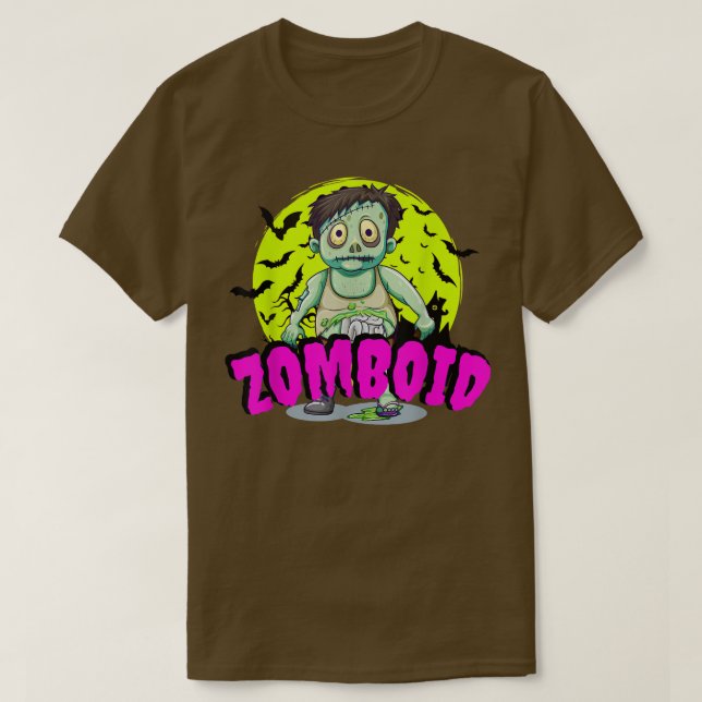 Zomboid Funny Boys Zombie Kid T-Shirt (Design vorne)