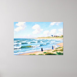 Zomerpicknick aan de Kust Leinwanddruck