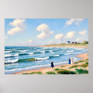 Zomerpicknick aan de Kust Poster
