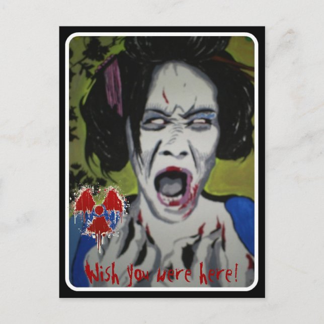 'ZomGeisha' Postkarte (Vorderseite)