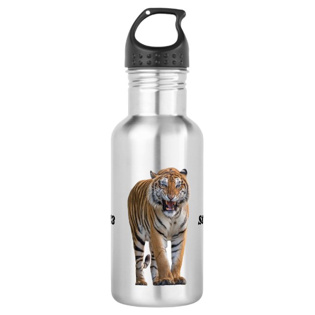 Zone_413 Tiger 18 oz Wasserflasche (Vorderseite)