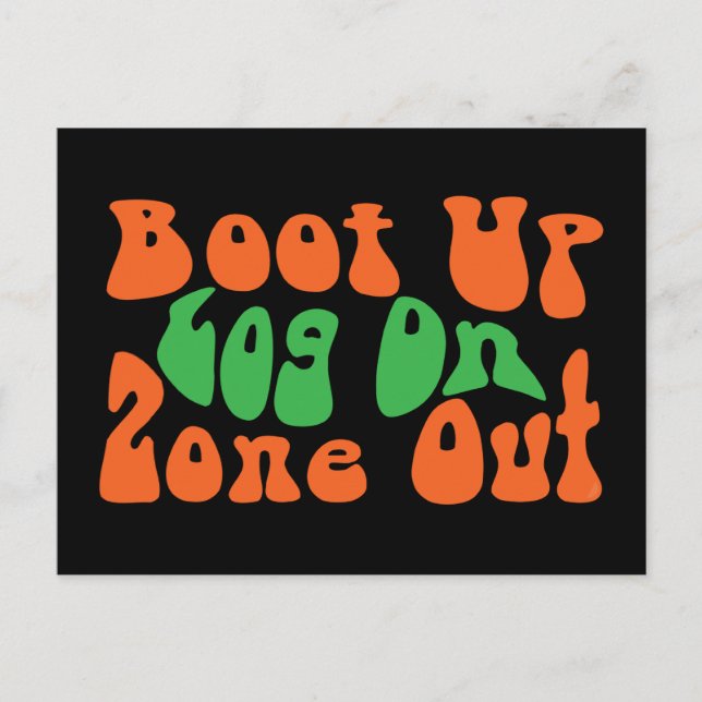 Zone aus! postkarte (Vorderseite)