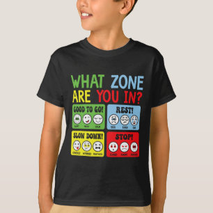 Zone der Regulierung für Schulberater Mental Gesun T-Shirt
