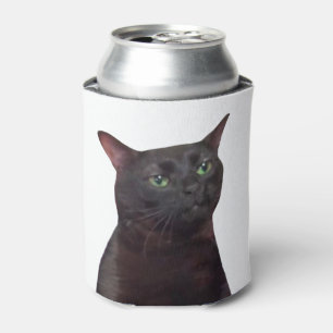 Zoned out Cat Meme Doppelseitiges Schwarz Dosenkühler