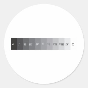 Zonensystem Runder Aufkleber