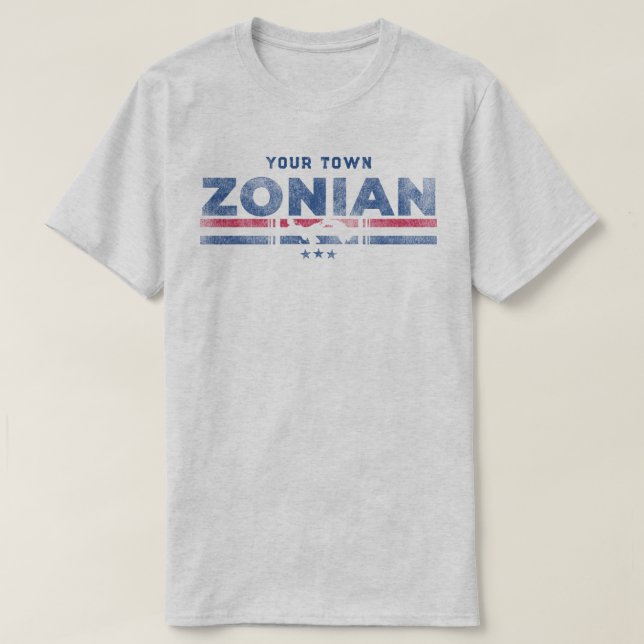 Zonisch (benutzerdefinierbar) T-Shirt (Design vorne)