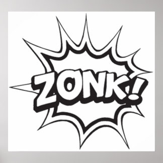ZONK Comic Buchtitel Poster