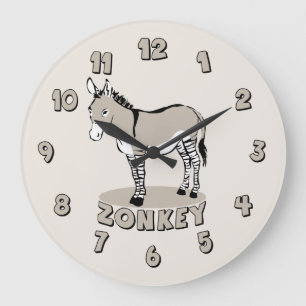 Zonkey Große Wanduhr