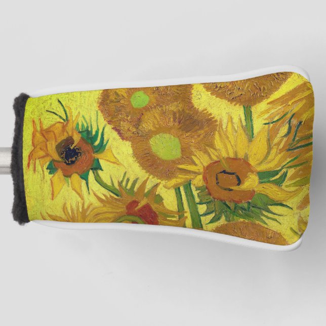 Zonnebloemen (Van Gogh) Golf Head Cover Golf Headcover (Vorderseite)