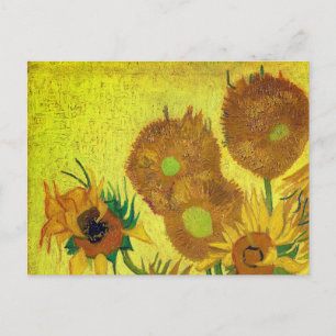 Zonnebloemen (Van Gogh) Postkarte