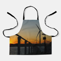 Zonsondergang met windmolen, Rustgevend relaxt.