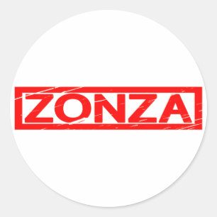 Zonza-Briefmarke Runder Aufkleber