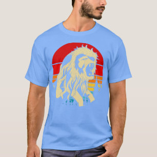 Zoo Animal Africa Lover Safari Retro Lion T-Shirt
