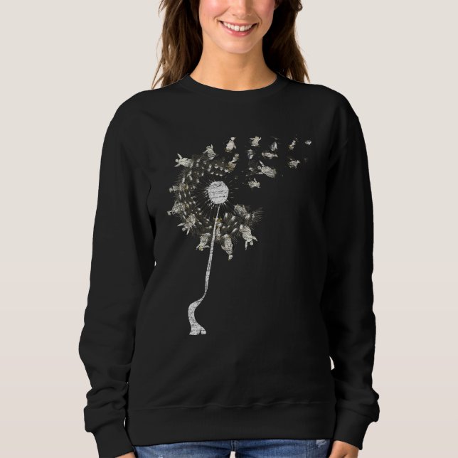 Zoo Animal Antarctica Bird Cute Penguin  Dandelion Sweatshirt (Vorderseite)
