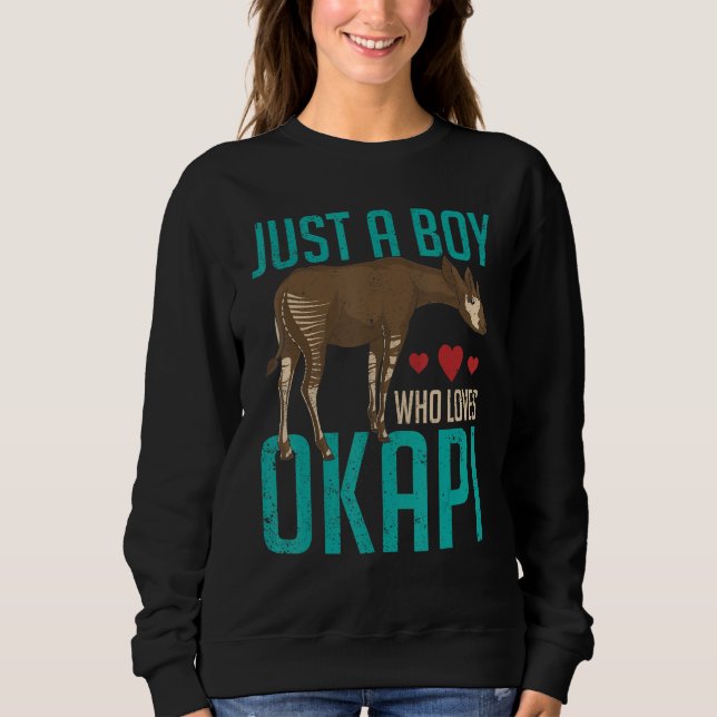 Zoo Animal  Boys Africa Safari Zoo Keeper Cute Oka Sweatshirt (Vorderseite)