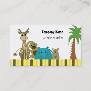 Zoo Animal Business Card Visitenkarte