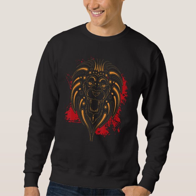 Zoo Animal Lion  Africa Safari Animal  Lion 1 Sweatshirt (Vorderseite)
