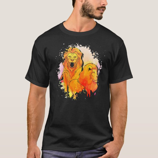 Zoo Animal Lion Africa Safari Animal Lion T-Shirt (Vorderseite)