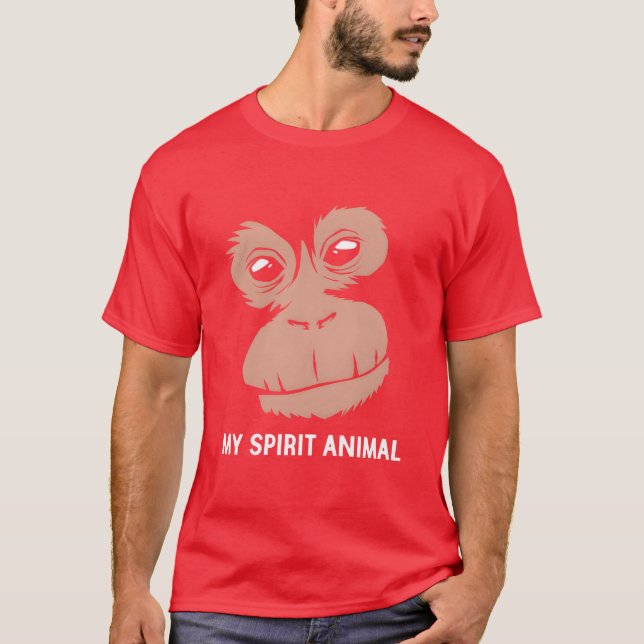 Zoo Animal My Spirit Animal Orangutan retro T-Shirt (Vorderseite)