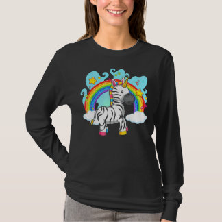 Zoo Animal Rainbow Zebracorn Fantasy Unicorn Zebr T-Shirt