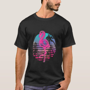 Zoo Animal Tropic Sommer Sonnenaufgang Flamingo 1 T-Shirt