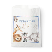 Zoo Animals Baby Shower Favor Bags
