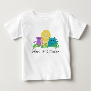 Zoo Animals Baby's 1. Geburtstag Baby T-shirt