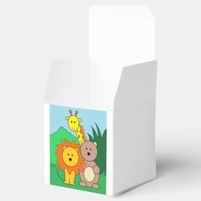 "Zoo Animals" Fevor Boxen Geschenkschachtel (Geöffnet)