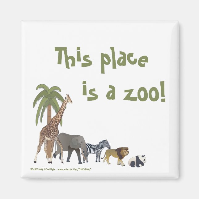 Zoo Animals Magnet (Vorne)