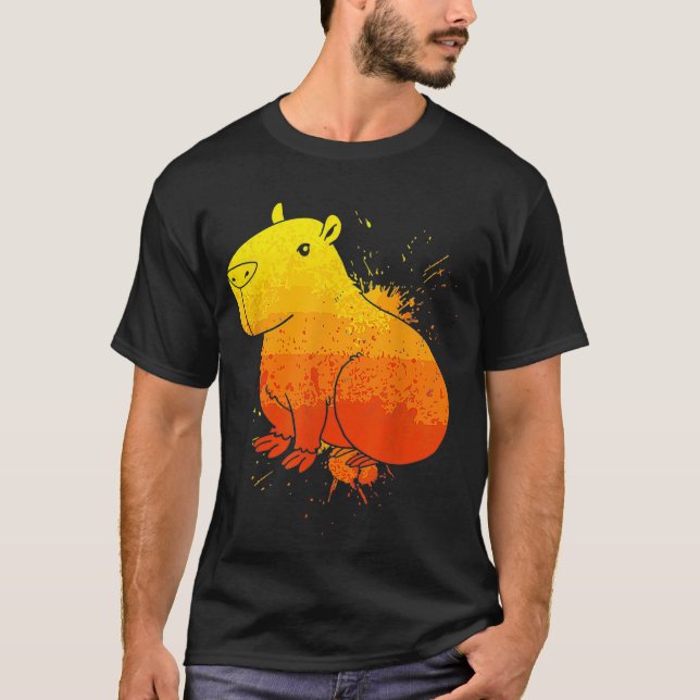 Zoo Animals Rodent Capybara T-Shirt (Vorderseite)