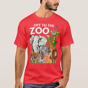 Zoo Animals Safari Party Ein Tag im Zoo Safari Z T-Shirt