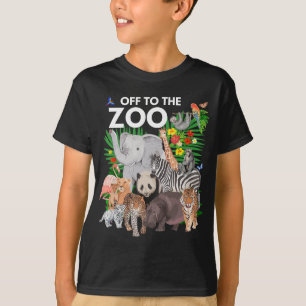Zoo Animals Safari Party Ein Tag im Zoo Safari Z T-Shirt