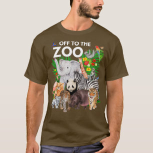 Zoo Animals Safari Party Ein Tag im Zoo Safari Z T-Shirt
