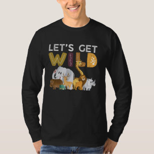 Zoo Animals Wildlife Birthday Party Wild holen T-Shirt