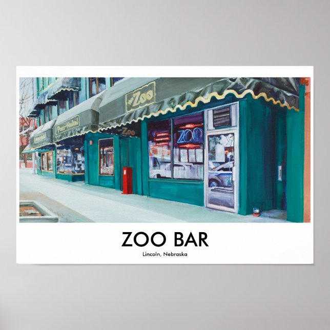 Zoo-Bar-Poster Poster (Vorne)