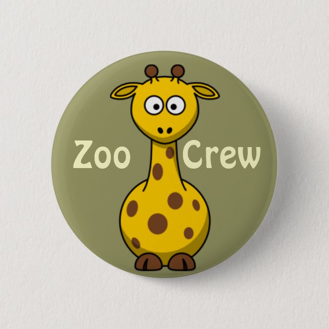 Zoo-Crew-Giraffe Button (Vorderseite)